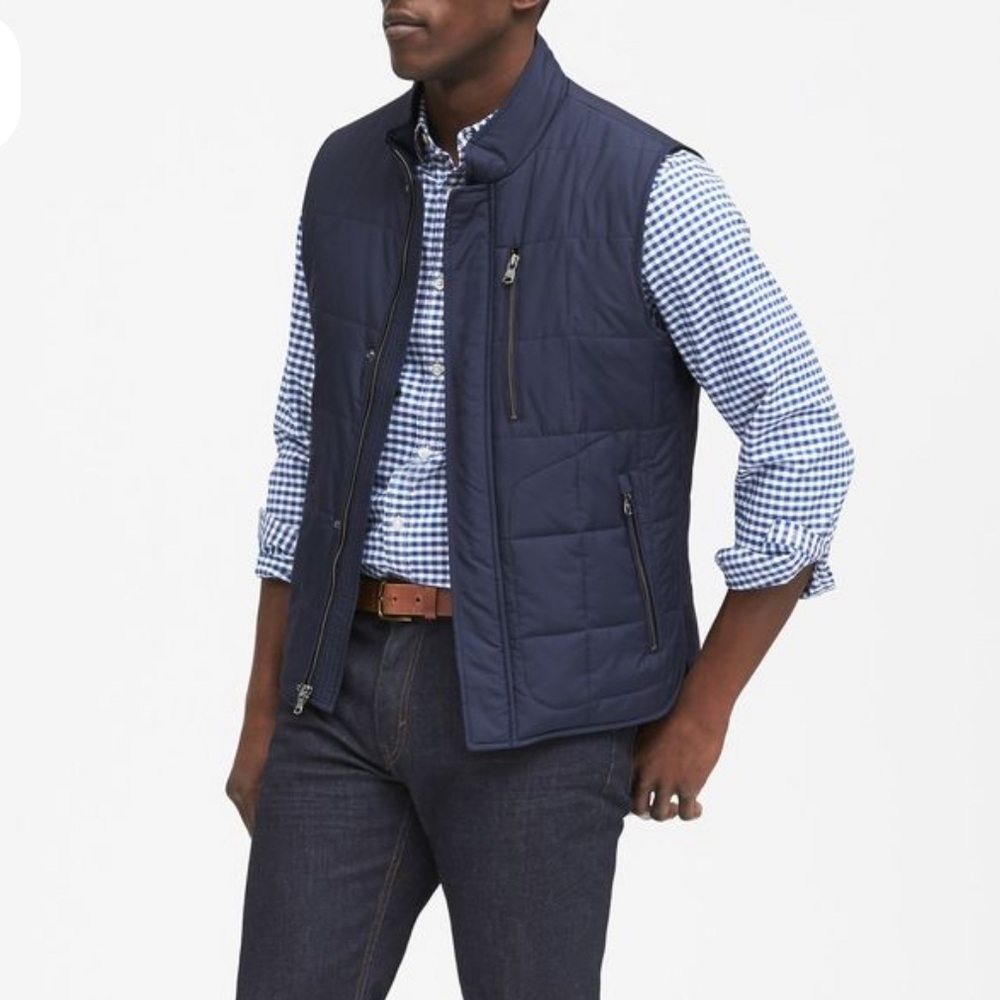 Banana Republic Water-Resistant Puffer Quilted Vest XL
